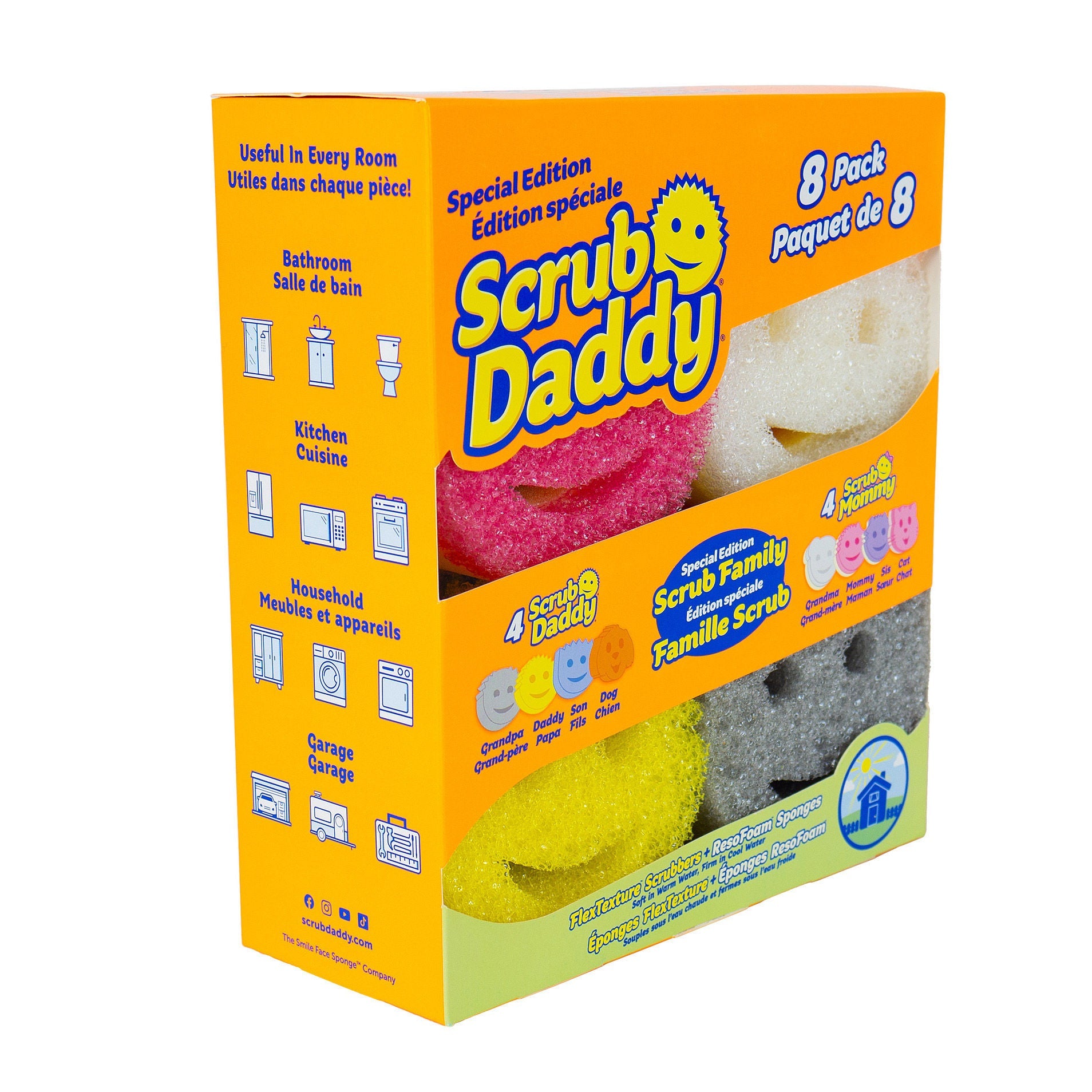 Scrub Daddy Special Edition Scrub Family 溫控清潔海綿 (8件裝) 產品圖片 2
