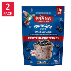 Prana Overnight Protein 高蛋白奇亞籽隔夜燕麥 (780g x 2包) 產品圖片 1