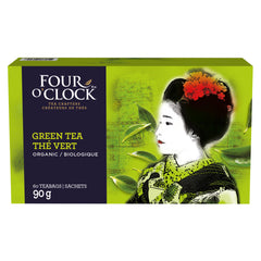 Four O'Clock 有機綠茶 茶包裝 (60包／90g) 產品圖片 1