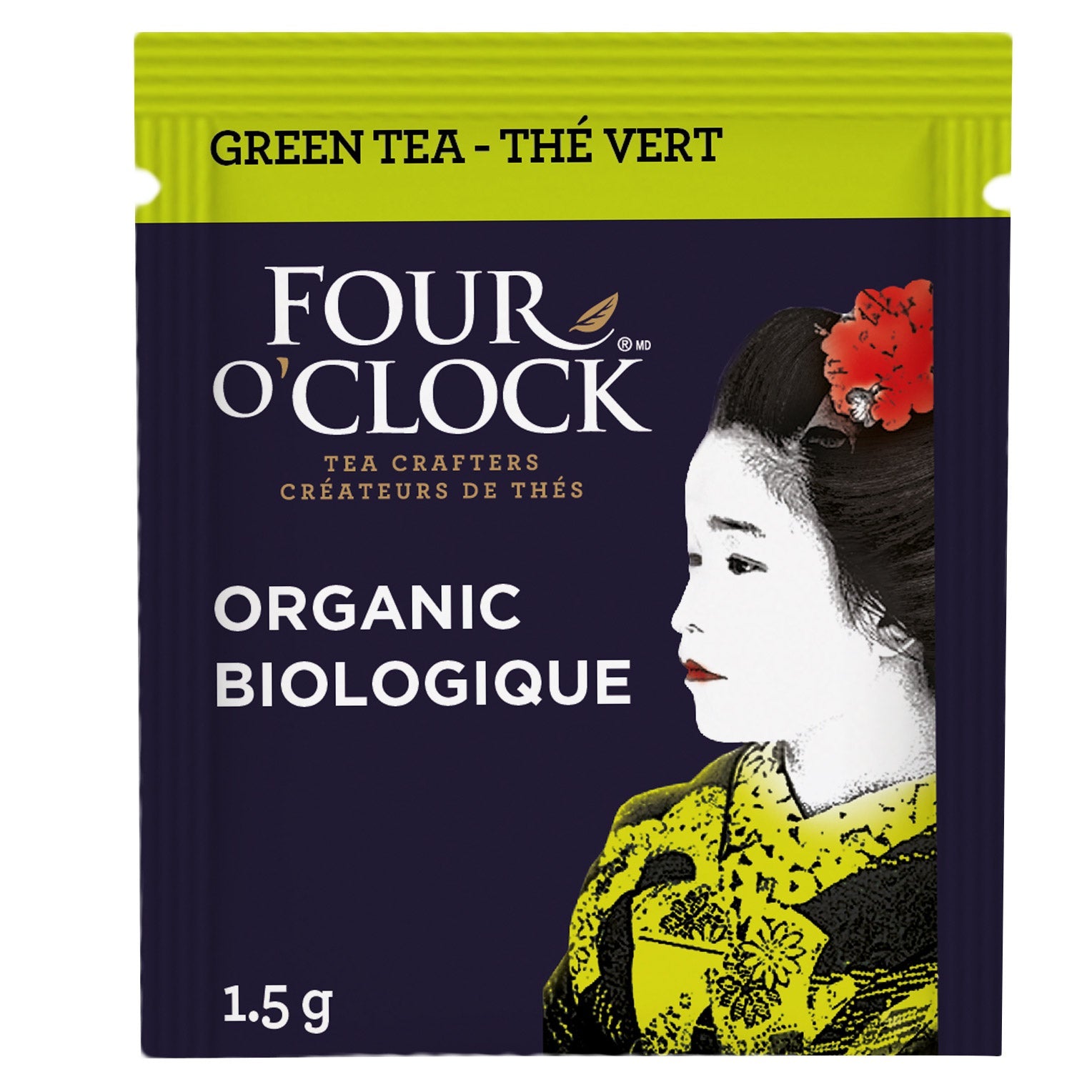 Four O'Clock 有機綠茶 茶包裝 (60包／90g) 產品圖片 2