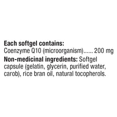 Webber Naturals 輔酶Q10 200mg 軟膠囊 (60粒 x 2樽) 產品圖片 3