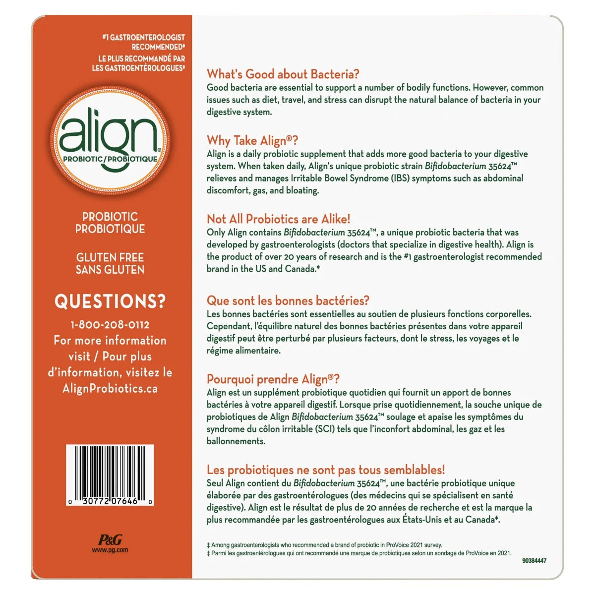 Align Probiotic Supplement 益生菌補充劑 (77 粒裝) - canadahk