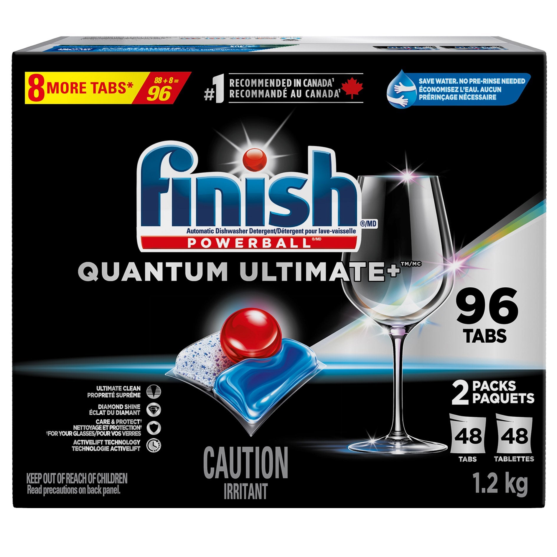 Finish Quantum Ultimate+ 洗碗碟機清潔丸 (96粒) 產品圖片 1