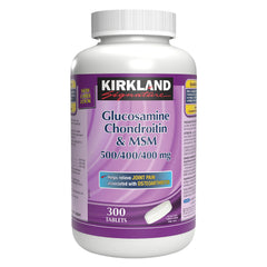 Kirkland Signature 葡萄糖胺 + 軟骨素 + MSM 關節配方片 (300片) 產品圖片 1
