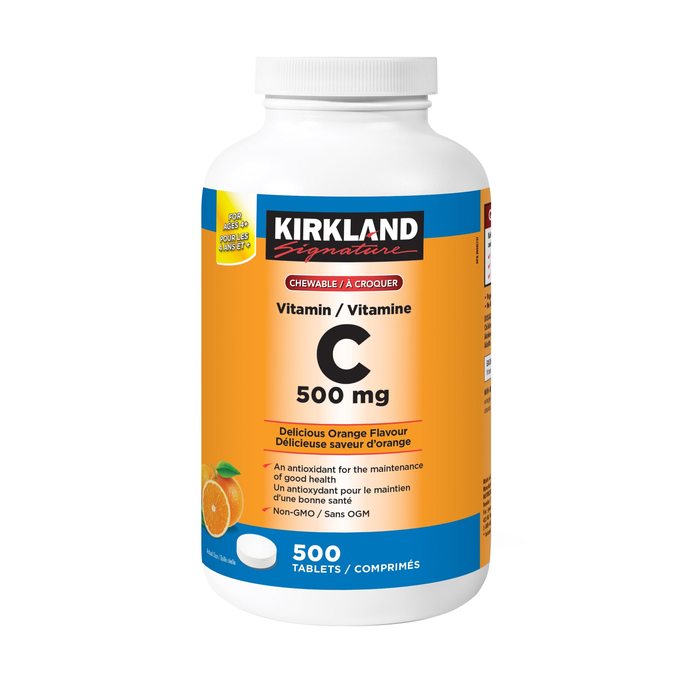 Kirkland Signature 維他命C 500mg 咀嚼片 (500片) 產品圖片 1