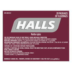 Halls 黑櫻桃味無添加糖潤喉糖 (9粒 x 20包) 產品圖片 3