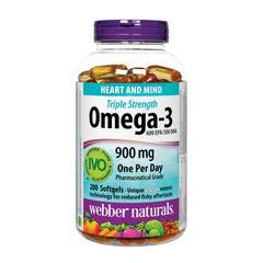 Webber Naturals 三倍濃度 Omega-3 魚油軟膠囊 600mg EPA + 300mg DHA (200粒) 產品圖片 1