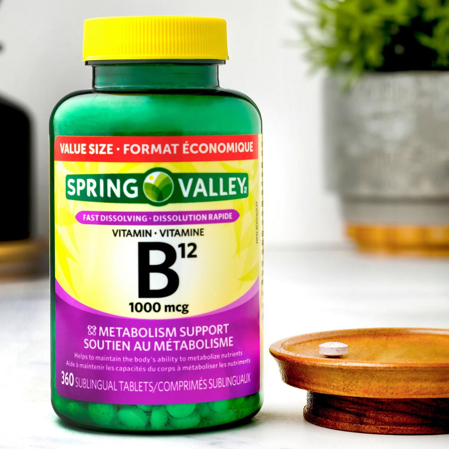 Spring Valley 甲鈷胺維他命B12 1000mcg 舌下快溶片 (360片) 產品圖片 6
