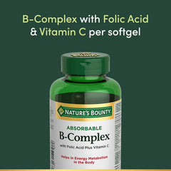 Nature's Bounty 高吸收維他命B群 + 葉酸 + 維他命C 軟膠囊 (100粒) 產品圖片 5