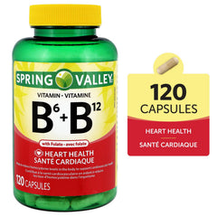 Spring Valley 維他命B6 + B12 + 葉酸膠囊 (120粒) 產品圖片 5