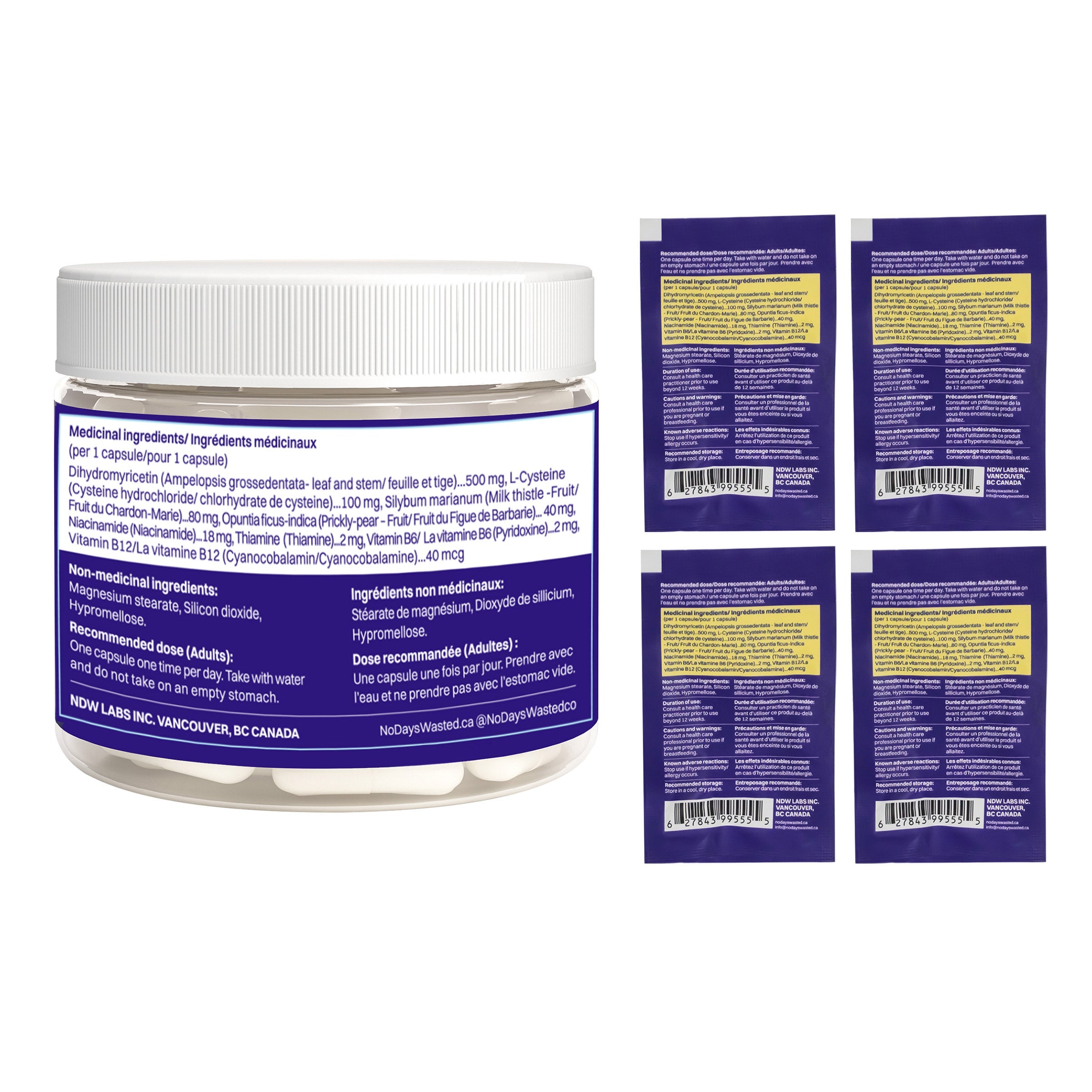 NoDaysWasted NoDaysWasted DHM Blend, 60 Capsules Plus 8 Travel Capsules 產品圖片 2