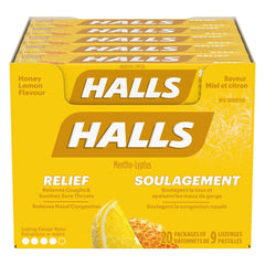 Halls 蜂蜜檸檬味潤喉糖 (9粒 x 20包) 產品圖片 2