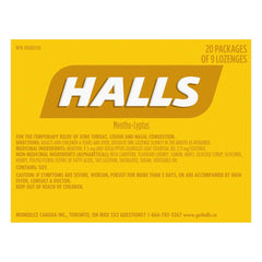 Halls 蜂蜜檸檬味潤喉糖 (9粒 x 20包) 產品圖片 3