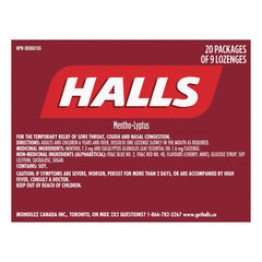 Halls 櫻桃味潤喉糖 (9粒 x 20包) 產品圖片 3