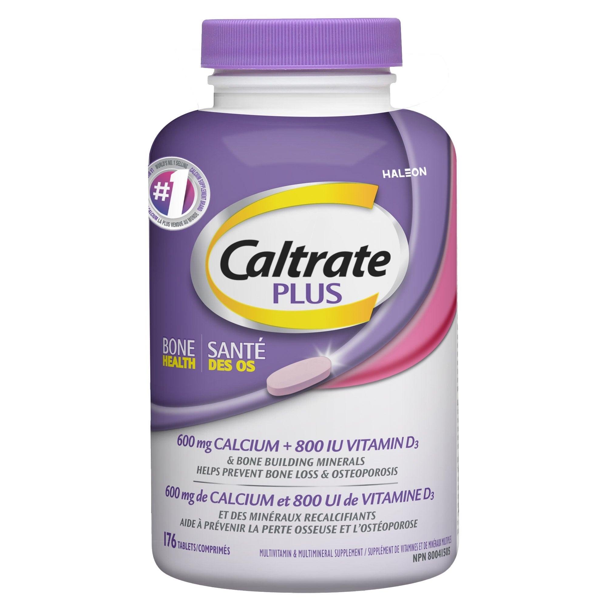 Caltrate Plus 鈣 + 維他命D3 骨骼健康片 (176片) 產品圖片 1