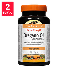 Holista 特強有機奧勒岡油 80% 香芹酚 + 維他命E 軟膠囊 (90粒 x 2樽) 產品圖片 1