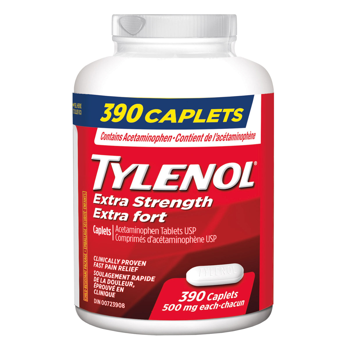 Tylenol 特強撲熱息痛 500mg 止痛退燒膠囊片 (390片) 產品圖片 1