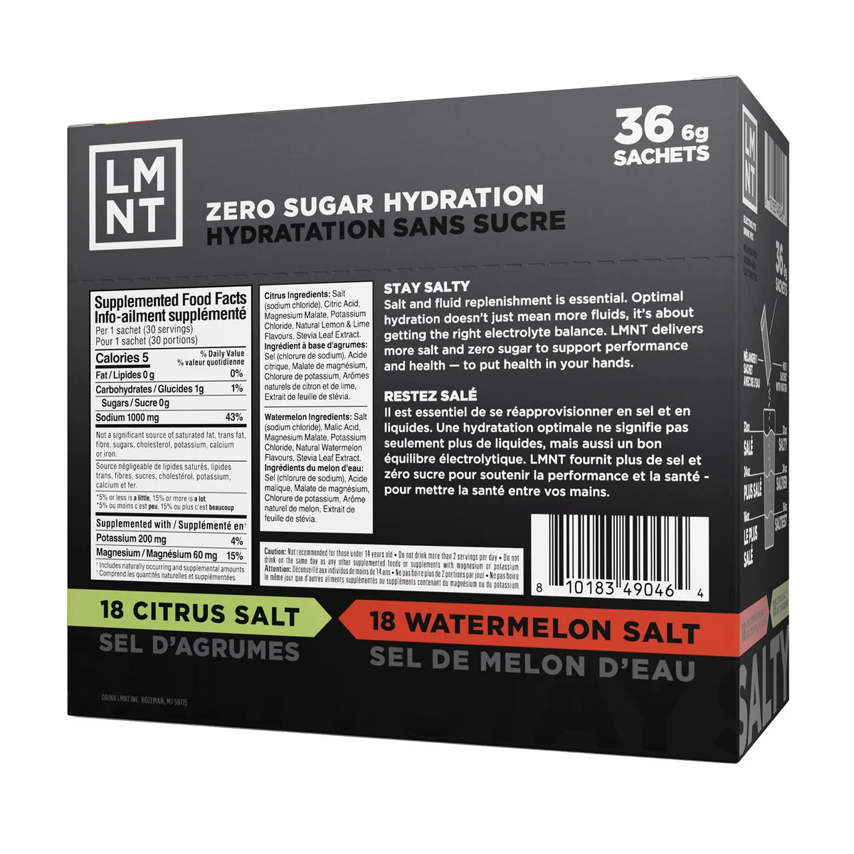LMNT 零糖電解質補充粉 (雜錦口味) 36包裝 - canadahk