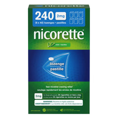 Nicorette 尼古丁戒煙糖 (冰涼薄荷味) 2mg (240粒 超值裝) - canadahk