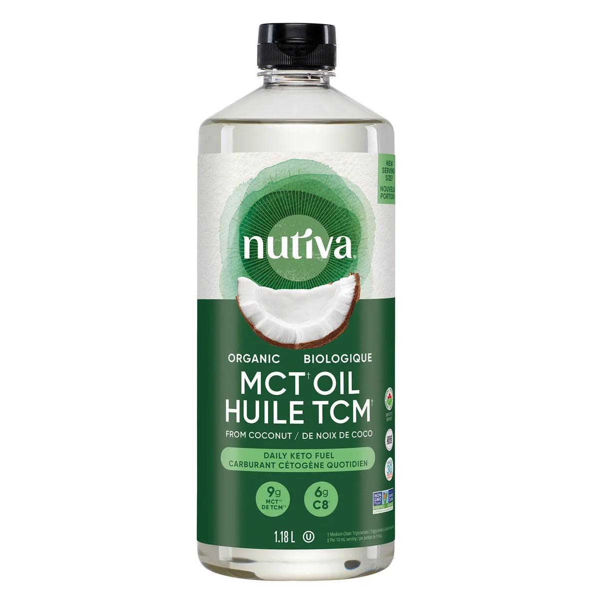 Nutiva 有機 MCT 油 (中鏈脂肪酸) 1.18公升 (生酮/防彈咖啡必備) - canadahk