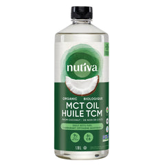 Nutiva 有機 MCT 油 (中鏈脂肪酸) 1.18公升 (生酮/防彈咖啡必備) - canadahk