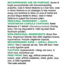 Organika 靈芝精華 (4倍濃縮) 250mg (360粒 植物膠囊) - canadahk