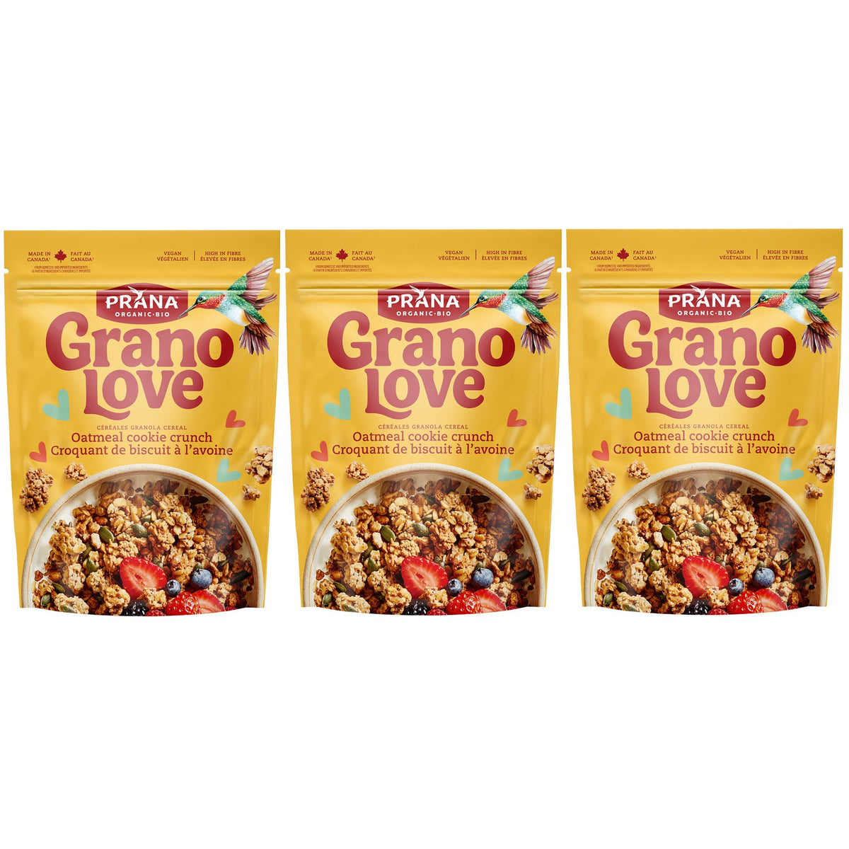 Prana Granolove 有機燕麥曲奇脆脆 Granola (1kg x 3包) 產品圖片 1