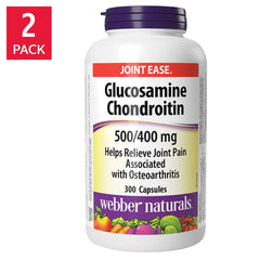Webber Naturals 葡萄糖胺 + 軟骨素膠囊 (300粒 x 2樽) 產品圖片 1