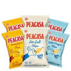 Peacasa 加拿大製鷹嘴豆脆片 海鹽＋蜜糖芥末 (128g x 6包) 產品圖片 1