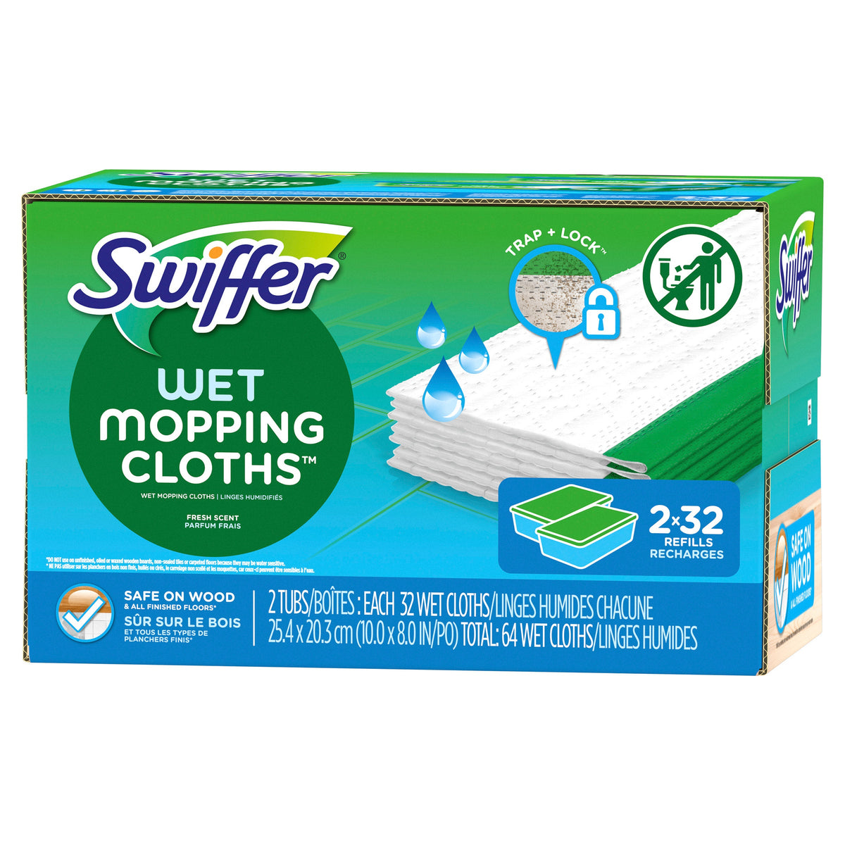 Swiffer 濕式拖地抹布補充裝 (64count) 產品圖片1