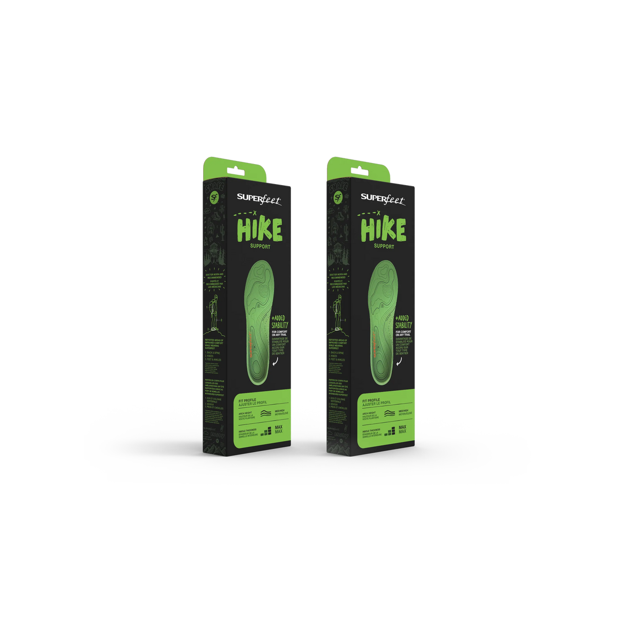 Superfeet Hike Support 2-Pack 鞋墊｜加拿大直送