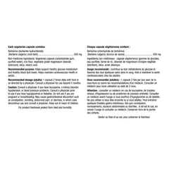 頂級小蘗鹼 (Berberine) 500mg (180粒 植物膠囊) | 海外代購